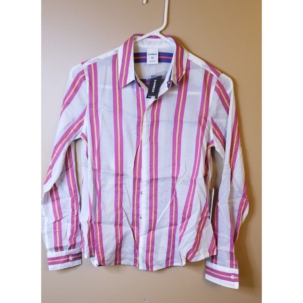 Express Reverse Button-up Shirt size XXS MSRP $69.90